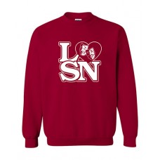 LSN 2023 Theatre Crewneck Sweatshirt HEART (Cardinal)